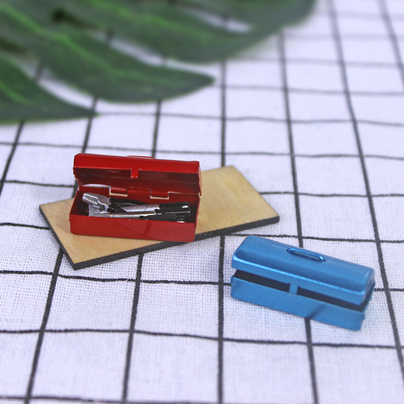 OB11 Dollhouse Accessory Tinplate Toolbox