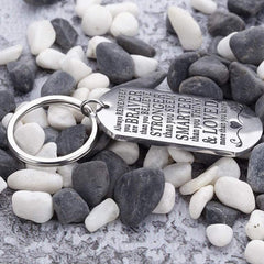 Inspirational Encouragement Keychain Always Remember You Are Braver