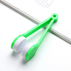 5pcs Eyeglass Cleaner Soft Brush Carrying Glasses Cleaning Brush Microfiber