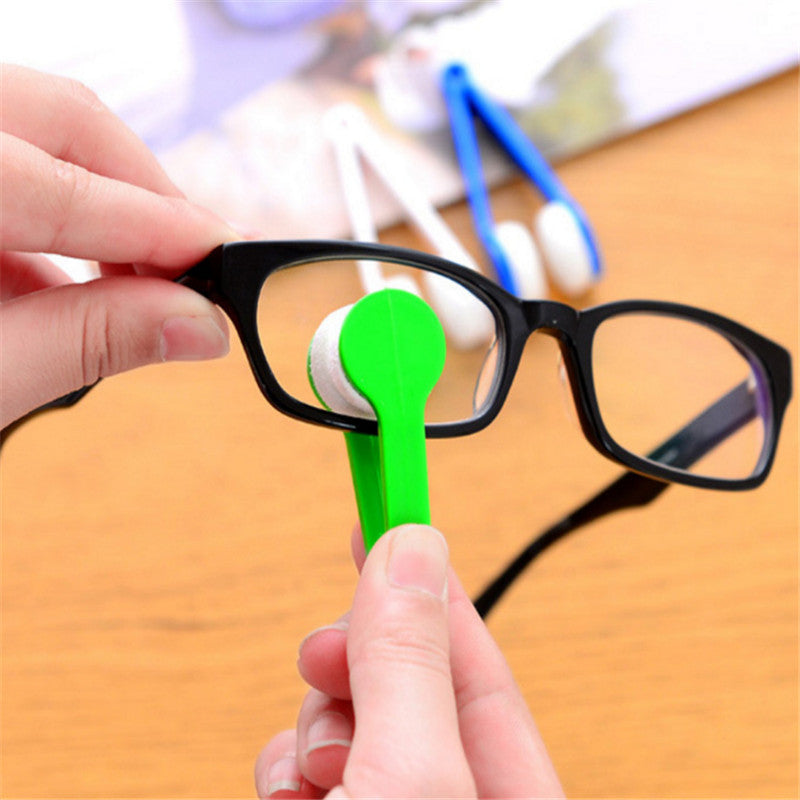5pcs Eyeglass Cleaner Soft Brush Carrying Glasses Cleaning Brush Microfiber