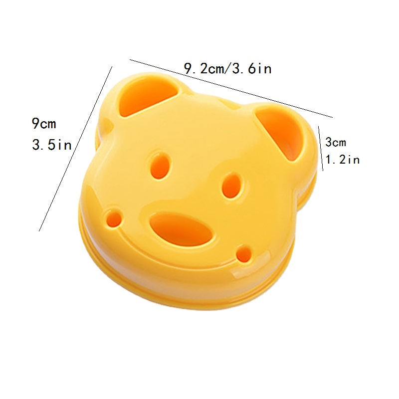 Bear Shaped Cutter Mold for Fun Meals