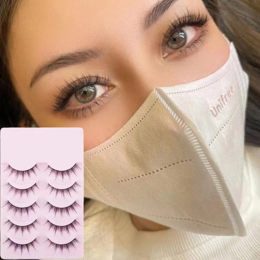 Natural Slender False Eyelashes Reusable Wispy Extension Makeup Tool