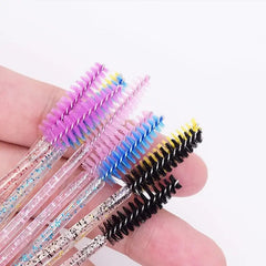 20 Pcs Crystal Eyelash Mascara Brushes Wands Applicator Makeup Kits