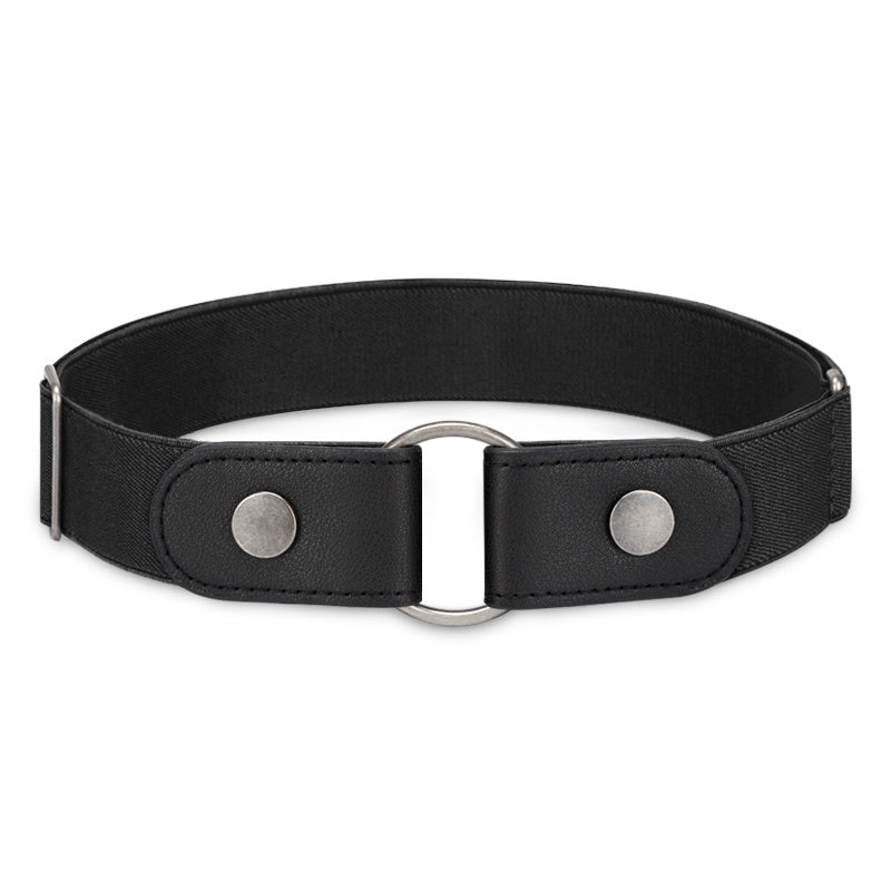 Women's No Buckle Invisible Stretch Belt Adjustable Elastic Buckle