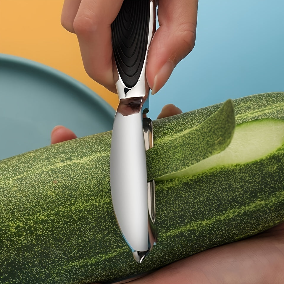 Stainless Steel Vegetable and Fruit Peeler with Non Slip Handle