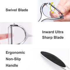 Stainless Steel Vegetable and Fruit Peeler with Non Slip Handle