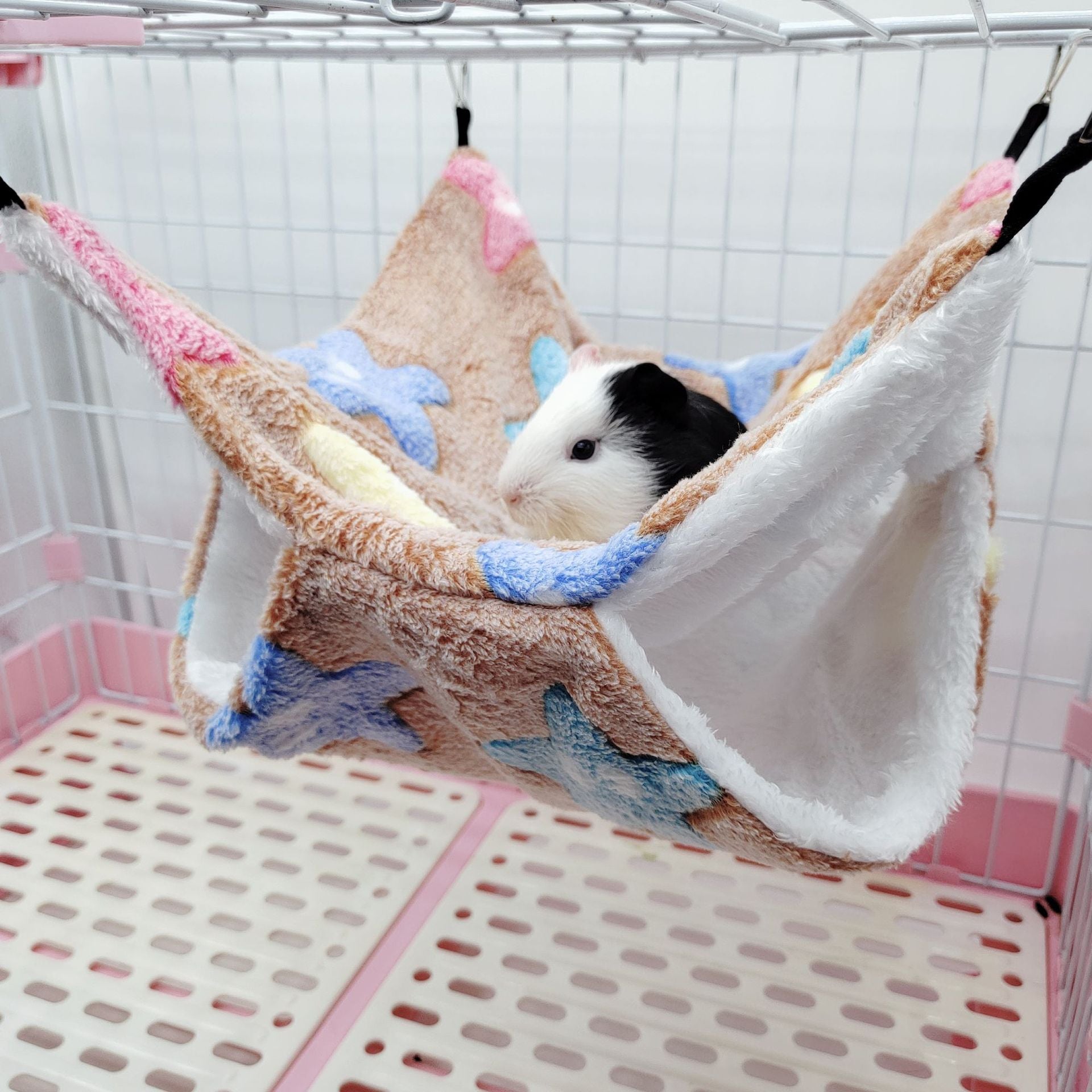 Double-Layered Hamster Hammock - Cozy Hanging Bed for Swinging and Resting