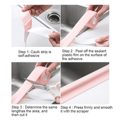 Waterproof Anti Mildew Tape for Kitchen & Bathroom Sink Gaps