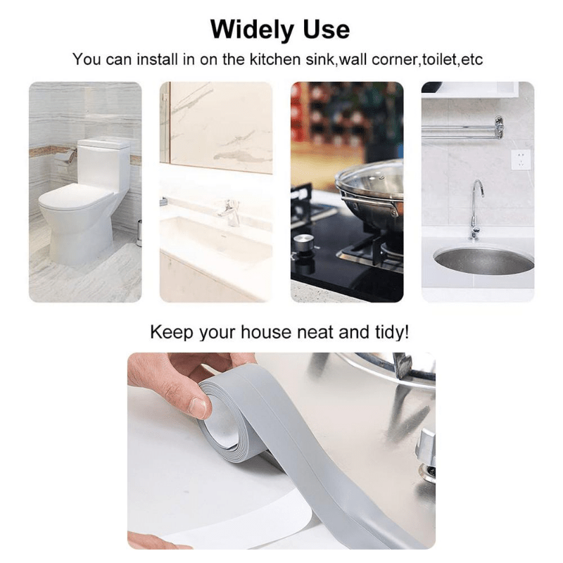 Waterproof Anti Mildew Tape for Kitchen & Bathroom Sink Gaps