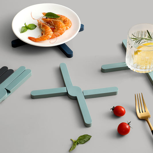 Foldable Trivet Mat Nordic Hot Dishes Silicone Placemats