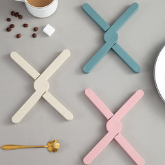 Foldable Trivet Mat Nordic Hot Dishes Silicone Placemats