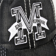 Embroidered Letter Baseball Cap Hat