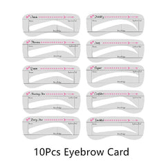 10pcs Eyebrow Stencils Kit for Perfect Eyebrows