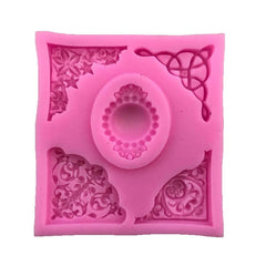 1pc Silicone Baking Mold Lace Embossing DIY Fondant Cake Mold