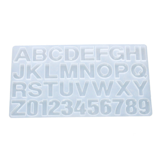 1Pcs Alphabet Resin Molds Mixed Style Silicone Casting For DIY Jewelry