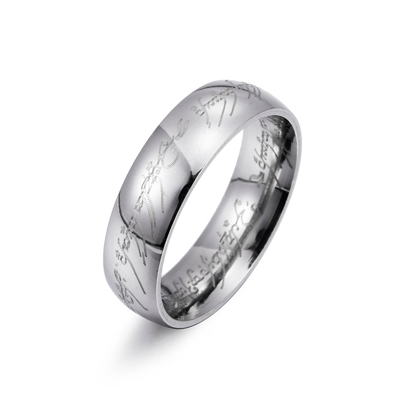 Couple Stainless Steel Magic Ring King Ring Titanium American Finger Ring