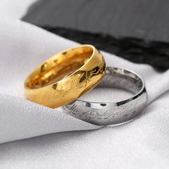 Couple Stainless Steel Magic Ring King Ring Titanium American Finger Ring