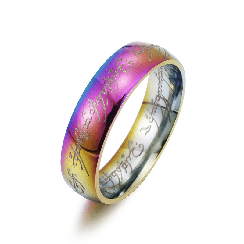 Couple Stainless Steel Magic Ring King Ring Titanium American Finger Ring