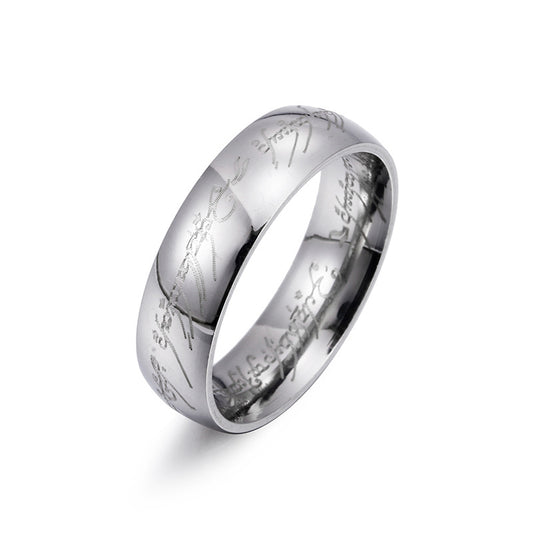 Couple Stainless Steel Magic Ring King Ring Titanium American Finger Ring