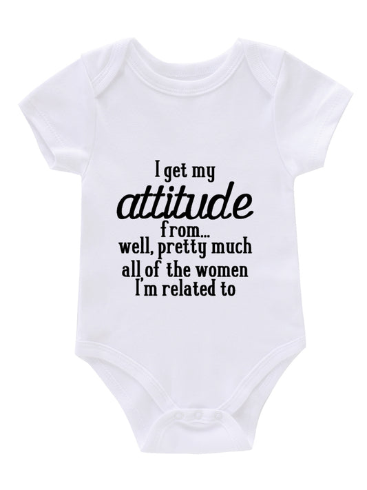 Newborn Infant Romper I GET MY ATTITUDE Bodysuit