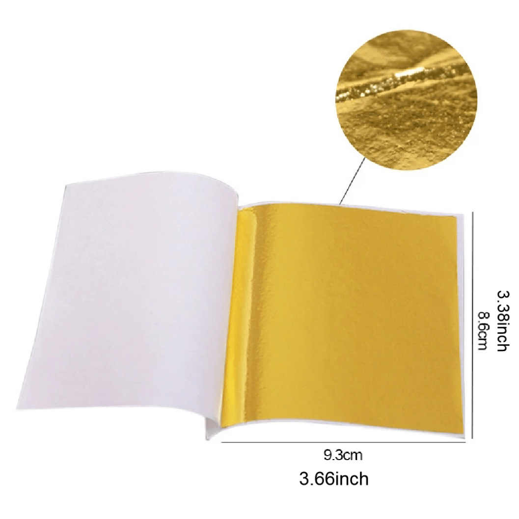100pcs Silver Foil Paper Leaf Gilding DIY Art Craft Paper