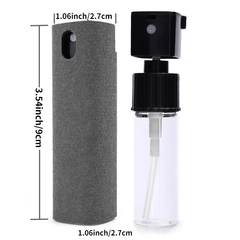 2in1 Microfiber Screen Cleaner Spray & Cloth Set for Phone Tablet Computer