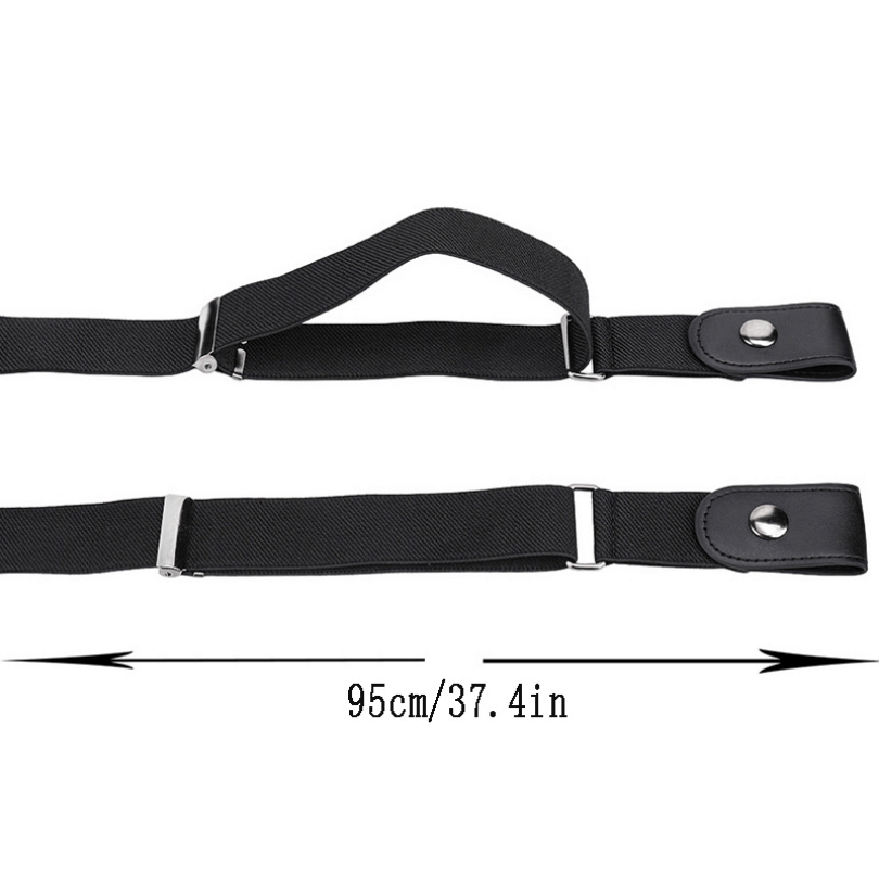 No Buckle Stretch Elastic Waist Belt for Jeans Pants