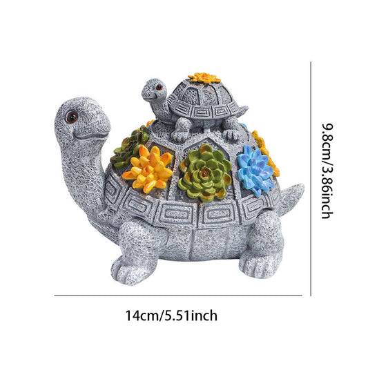 Resin Turtle Ash Tray with Lid Waterproof Art Crafts Gift