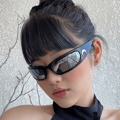 Y2K Thin Wrap Sunglasses Gradient Sports Eyewear