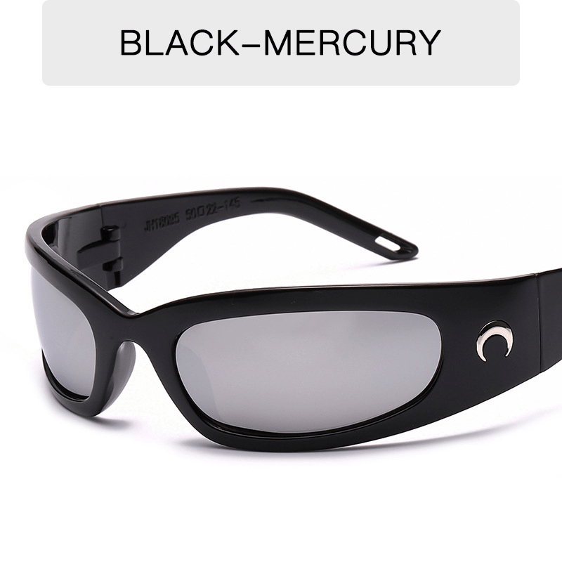 Y2K Thin Wrap Sunglasses Gradient Sports Eyewear