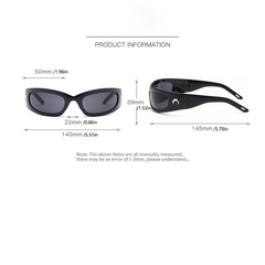 Y2K Thin Wrap Sunglasses Gradient Sports Eyewear