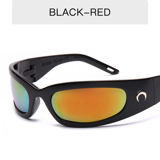 Y2K Thin Wrap Sunglasses Gradient Sports Eyewear
