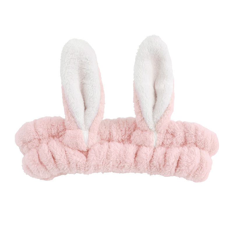 Bunny Ears Spa Headbands Elastic Headbands for Women Girls