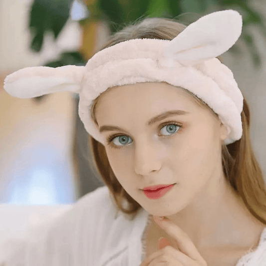Bunny Ears Spa Headbands Elastic Headbands for Women Girls