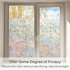 Rainbow Window Film Static Cling Heat Control Anti UV