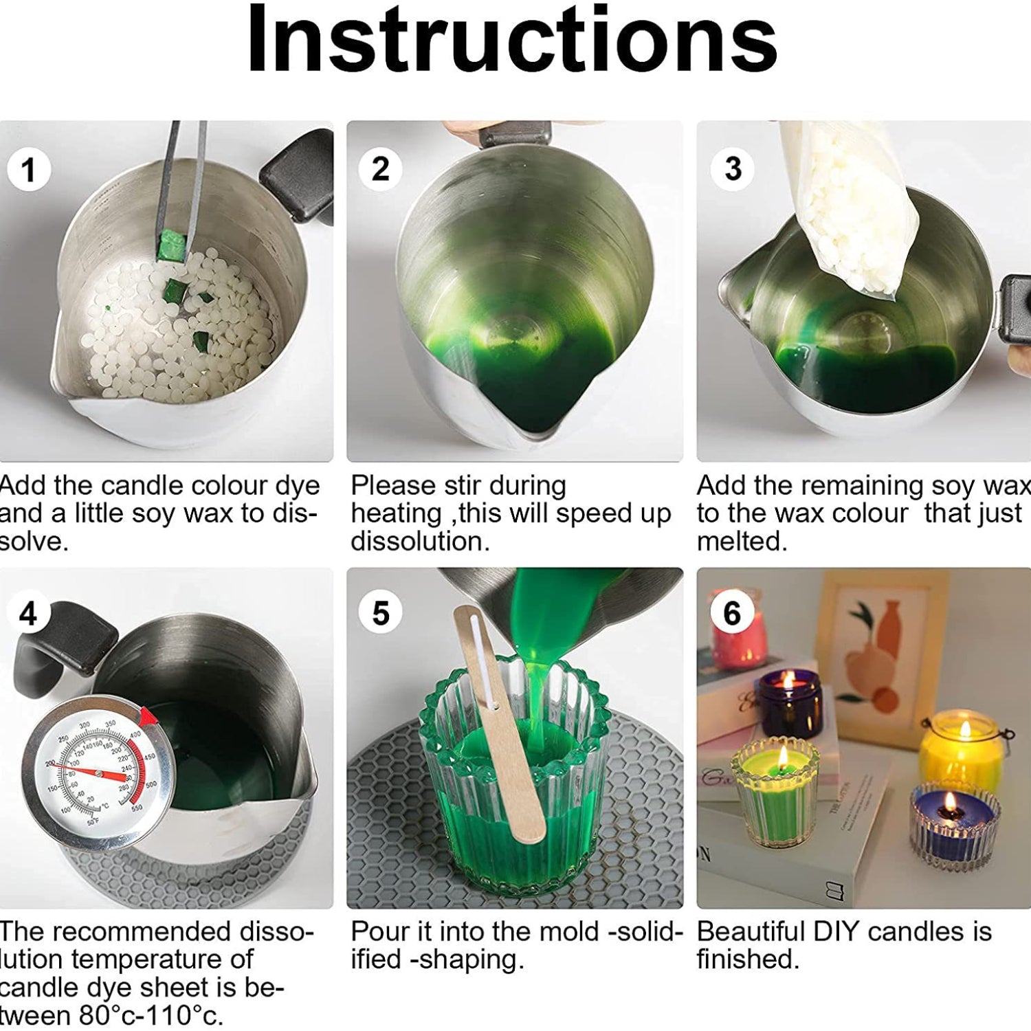 Candle Dye Colors Wax Pigment Dye Liquid Soy Wax DIY Soap Candle Making Supplies