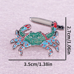 Alloy Crab Shape Brooch