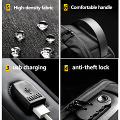 Waterproof Anti Theft Travel Messenger Chest Sling Bag