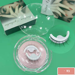 Reusable Self adhesive False Eyelashes 3D Mink Lashes Glue Eyelash Extension