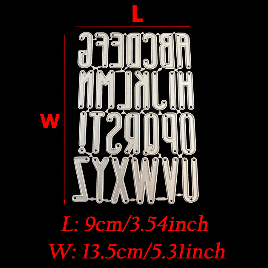 Metal Letter Cutting Dies for DIY Scrapbooking and Card Making