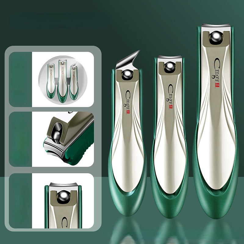 3pcs Anti Splash Nail Clippers Set for Manicure Pedicure