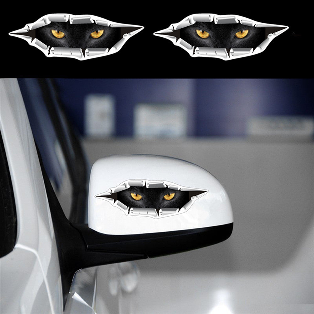 Cat Eye Waterproof Car Sticker Monster Eyes Styling Auto Accessories