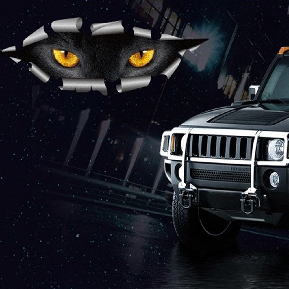 Cat Eye Waterproof Car Sticker Monster Eyes Styling Auto Accessories