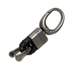 Hand Woven Horseshoe Buckle Keychain Car Keyring Gift Creative Auto Accessories