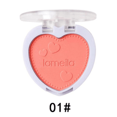 Heart Shaped Blush Compact for Cheek Tint