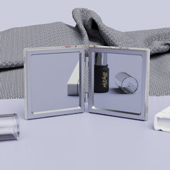 Cat Portable Makeup Mirror Double Sided Pocket Size Travel Vanity Mirror