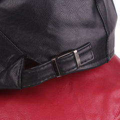Men's Leather Berets Lvy Cap Newsboy Hats