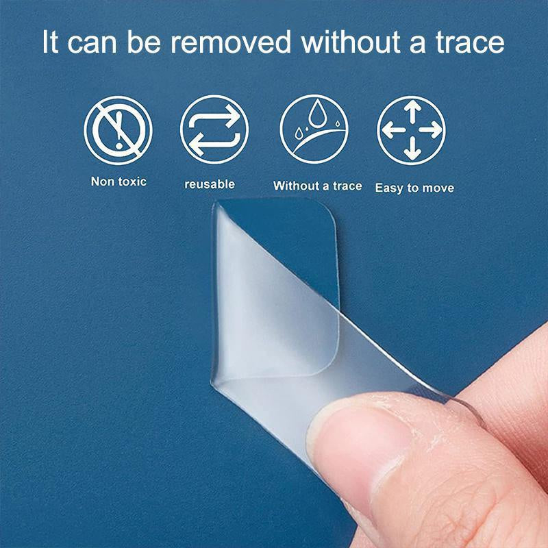60pcs Clear Double Sided Adhesive Pads - Waterproof and Removable