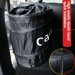 1pc Waste Basket Trash Can Litter Container For Car Portable Hanging Garbage Bag