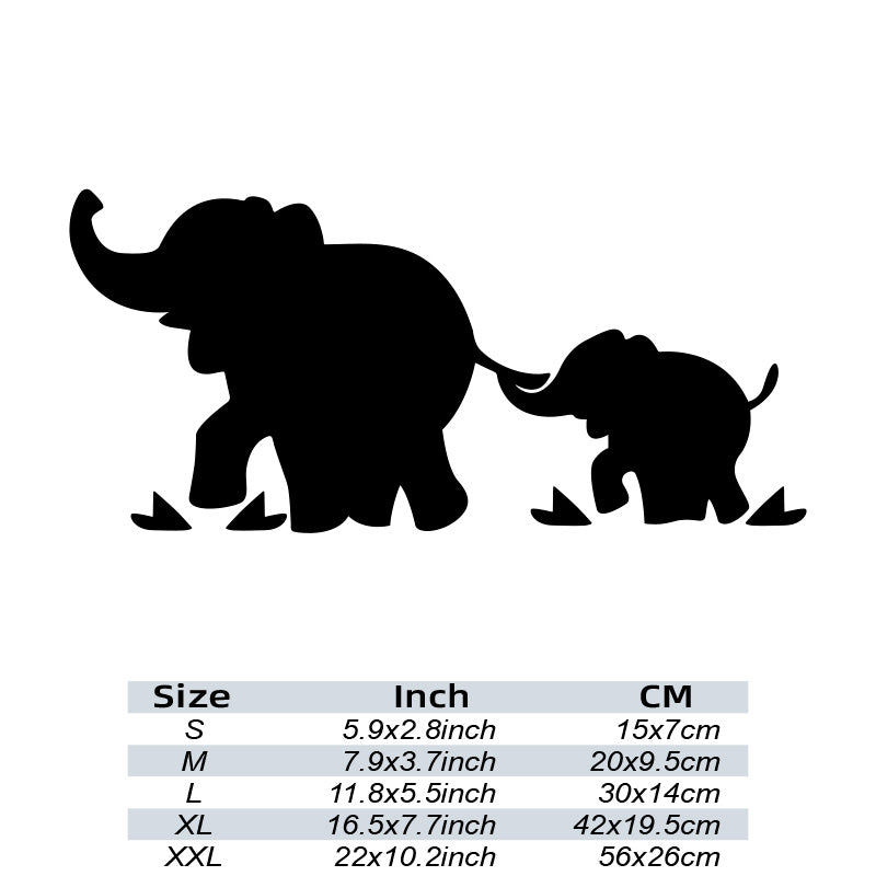 Reflective Elephant Family Car Stickers - Add Personality to Your Car